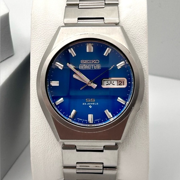 Seiko Other - Vintage 1975 Seiko 5 Actus SS, automatic 42mm size case, 6.5in size wrist